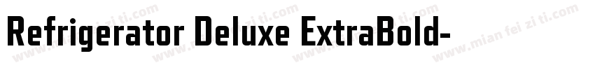 Refrigerator Deluxe ExtraBold字体转换